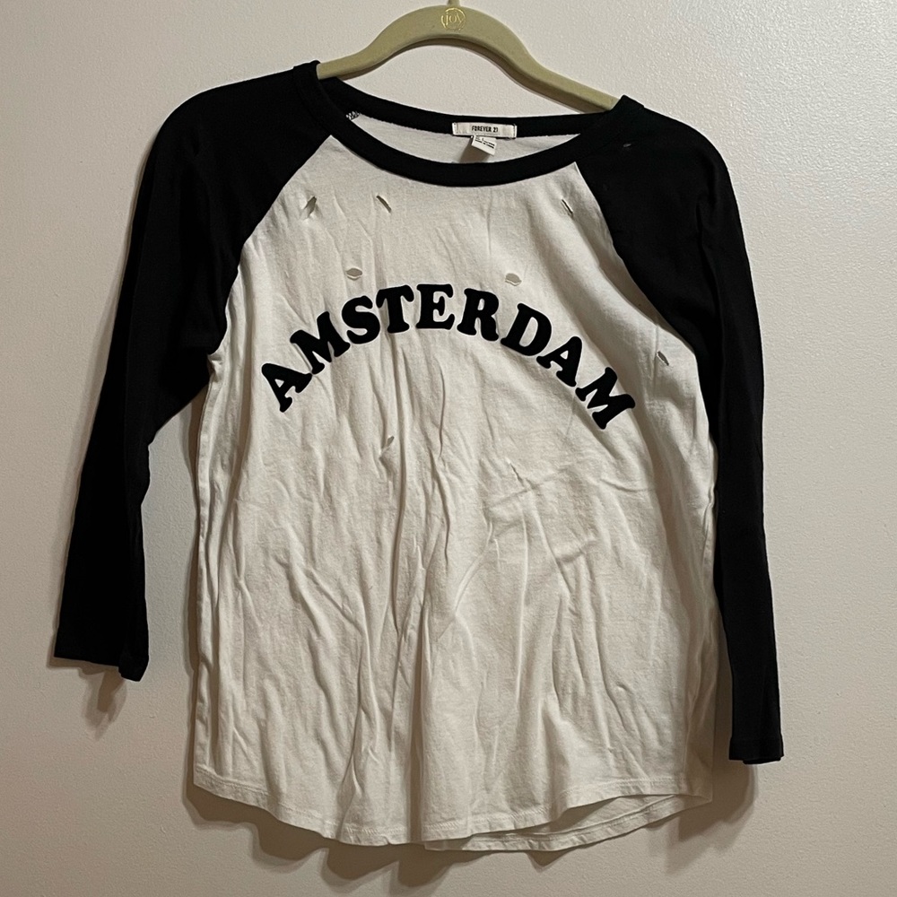 Forever 21 Amsterdam Baseball Tee